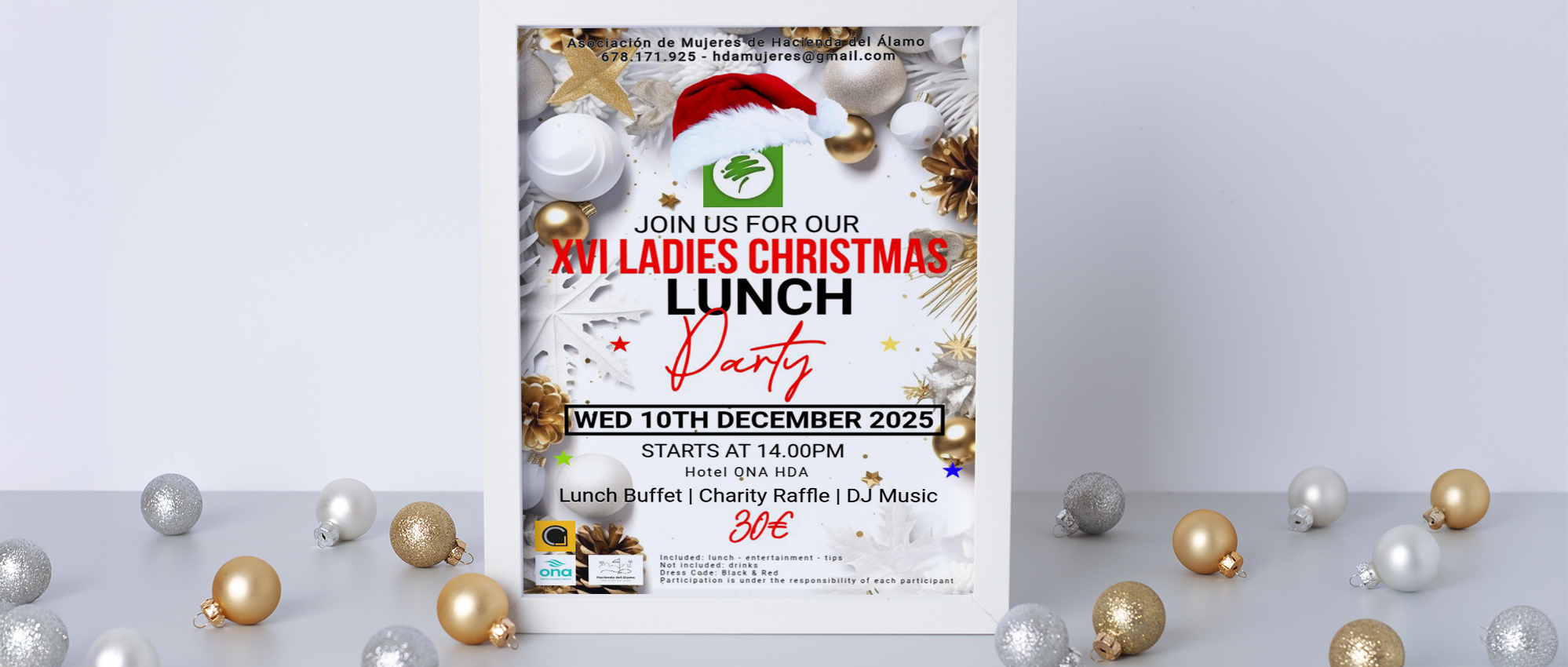 La Asociación de Mujeres de Hacienda del Álamo celebra su ‘XVI Ladies Christmas Lunch’ el 10 de diciembre